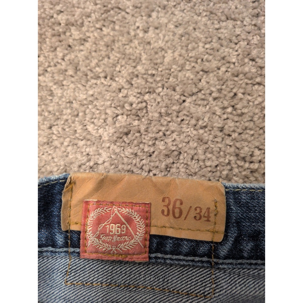 Gap 1969‎ Easy Fit Mens Medium Wash Straight Leg Blue Denim Jeans 36x34 Cotton - Picture 2 of 9